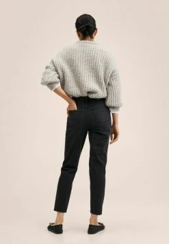 Mango NEWMOM - Jeans Straight Leg - Black Denim | Damen -Mango Populaire Boutique 3326a274233540489db72e7f1e6d9b78