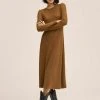 Mango YUELING - Strickkleid - Tobacco-braun | Damen