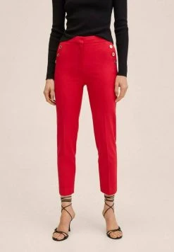 Mango BOTONES - Stoffhose - Red | Damen -Mango Populaire Boutique 33abf45742ec4ee19b9e39a5264e994f