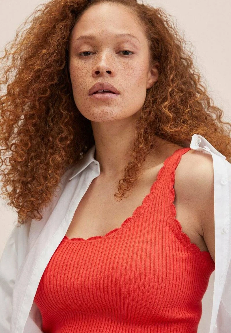 Mango Damen CROCHY - Top - Kersenrood 6 Mango Damen CROCHY - Top - Kersenrood – Bild 4