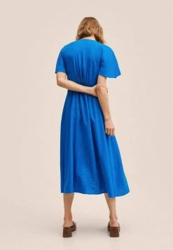 Mango Damen Maxikleid - Blue -Mango Populaire Boutique 34ccd93ca82d4d01b5d3988c1d57c2d4