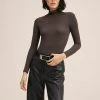 Mango SECONZIG - Langarmshirt - Chocoladebruin | Damen -Mango Populaire Boutique 3510aa6347ae484fa26228923d9e1a92