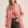 Mango DALI - Kurzmantel - Pink | Damen -Mango Populaire Boutique 35968f5ad63b4bf39aa659ef5257dd35