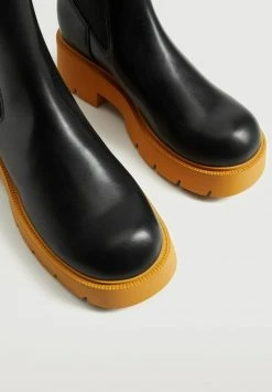 Mango MOTOR - Plateaustiefelette - Noir | Damen -Mango Populaire Boutique 36c8975fbc794e16a4cacf4fe89e6499