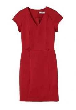 Mango Damen COFI A - Etuikleid - Red -Mango Populaire Boutique 3a09b79d73314705ae426b3a7df93a9d