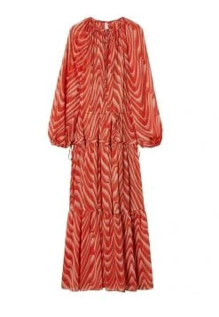 Mango LIDIA - Maxikleid - Orange | Damen -Mango Populaire Boutique 3a67972d014f4d80a28ea1b74eb62b19