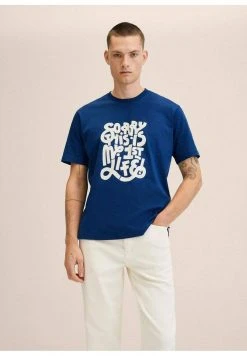 Mango Herren SORRY - T-Shirt Print - Dark Navy