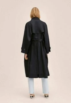 Mango COPITO - Trenchcoat - Black | Damen -Mango Populaire Boutique 3aafdd6de14b47f1ab060c4579ffb361