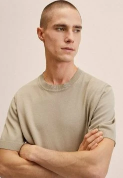Mango ARRAONA - T-Shirt Basic - Beige | Herren -Mango Populaire Boutique 3ab8dc8a583e4b989497c3e958d383f4