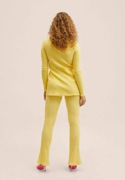 Mango MIRI - Stoffhose - Yellow | Damen -Mango Populaire Boutique 3b8820601772410db251e883a6be632d