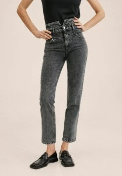 Mango JULIA - Jeans Straight Leg - Gris | Damen