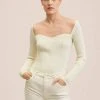 Mango GLASS - Strickpullover - écru | Damen -Mango Populaire Boutique 3db0c2cf00204b56837cea833224adba