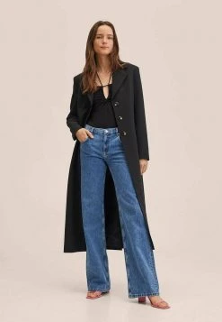 Mango POCION - Klassischer Mantel - Schwarz | Damen