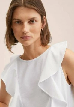 Mango CLARA - Bluse - Blanc | Damen -Mango Populaire Boutique 3e2c652cb01d4c1bb9e9142a38460418