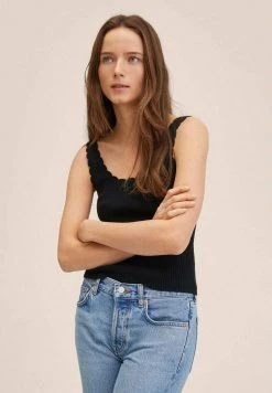 Mango CROCHY - Top - Zwart | Damen