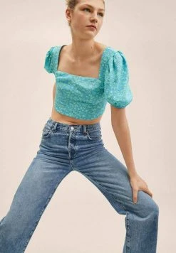 Mango DAISY - Bluse - Blue | Damen -Mango Populaire Boutique 3f4d74fe5c5d465b9e036732fff2c063