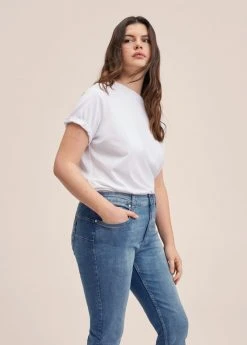 Mango PUSHUP - Jeans Slim Fit - Middenblauw | Damen -Mango Populaire Boutique 406d32308139422aa1ab5402245c7f67