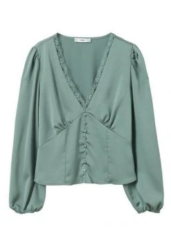 Mango NIZA - Bluse - Green | Damen -Mango Populaire Boutique 4078051dae104d04881312fea8871360