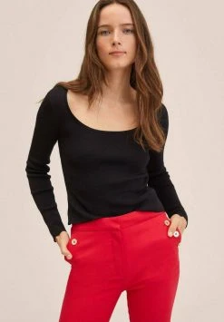 Mango BOTONES - Stoffhose - Red | Damen -Mango Populaire Boutique 40c2181ce23b4344af5f9f8684786c46