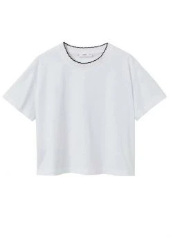 Mango BONIS - T-Shirt Basic - Wit | Damen -Mango Populaire Boutique 41405d40c4b3464ca1f091c7ccd0f09b