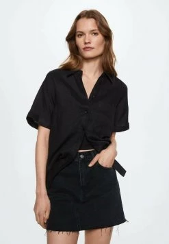 Mango HAILEY - A-Linien-Rock - Black Denim | Damen