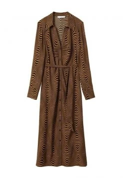 Mango LEONA - Blusenkleid - Ocre | Damen -Mango Populaire Boutique 433582d3d8aa486791f9e5fc2501da4f