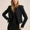 Mango ZIPPER - Blazer - Zwart | Damen -Mango Populaire Boutique 439cd92d7e364f118a4a934203dab6ce
