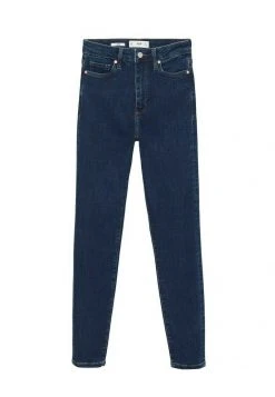Mango Damen Jeans Skinny Fit - Dark Blue -Mango Populaire Boutique 443a68b0826f4e2383d34202359e9fe6