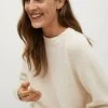 Mango Damen PUNTO OVERSIZE - Strickpullover - Crudo -Mango Populaire Boutique 448fbe667c884e3bae1f87573820bb16