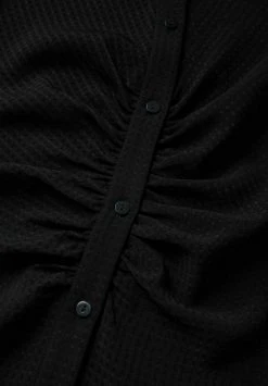 Mango Damen Blusenkleid - Schwarz -Mango Populaire Boutique 44acca4ee5de4bc6ad6fd4c2fb96d03f