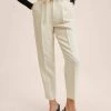 Mango MANUELA - Chino - Ecru | Damen -Mango Populaire Boutique 44fe047296564376bb27258fbfdc1c83
