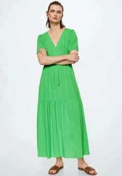 Mango Damen Maxikleid - Vert