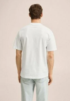 Mango Herren FREE - T-Shirt Print - Wit -Mango Populaire Boutique 45c8738edc6b4df2929c9d2b3f244980