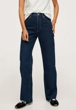 Mango WIDELEG MIT HOHER TAILLE - Flared Jeans - Dunkelblau | Damen