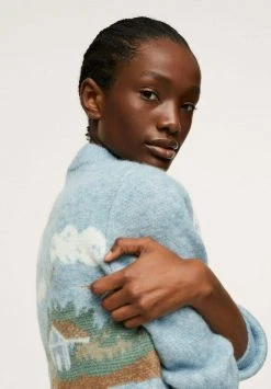 Mango FARM - Strickpullover - Himmelblau | Damen -Mango Populaire Boutique 46c1b3282b0f4457acd8fd45954ec15f