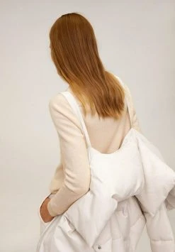 Mango JOHN-I - Wintermantel - Cremeweiß | Damen -Mango Populaire Boutique 47324ed8ef754f6bbefd4af96c857978