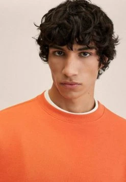 Mango NOLE - Sweatshirt - Orange | Herren -Mango Populaire Boutique 47a299e34c5443e9a1cab9d7089be296