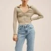 Mango CHARLOTE - Strickjacke - Sand | Damen -Mango Populaire Boutique 47cf7ca9b1c941ed8be40c385928fa03