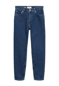 Mango KATOENEN MOM-FIT - Stoffhose - Inktblauw | Damen -Mango Populaire Boutique 483389631c294064b55eda11b0c56ce9