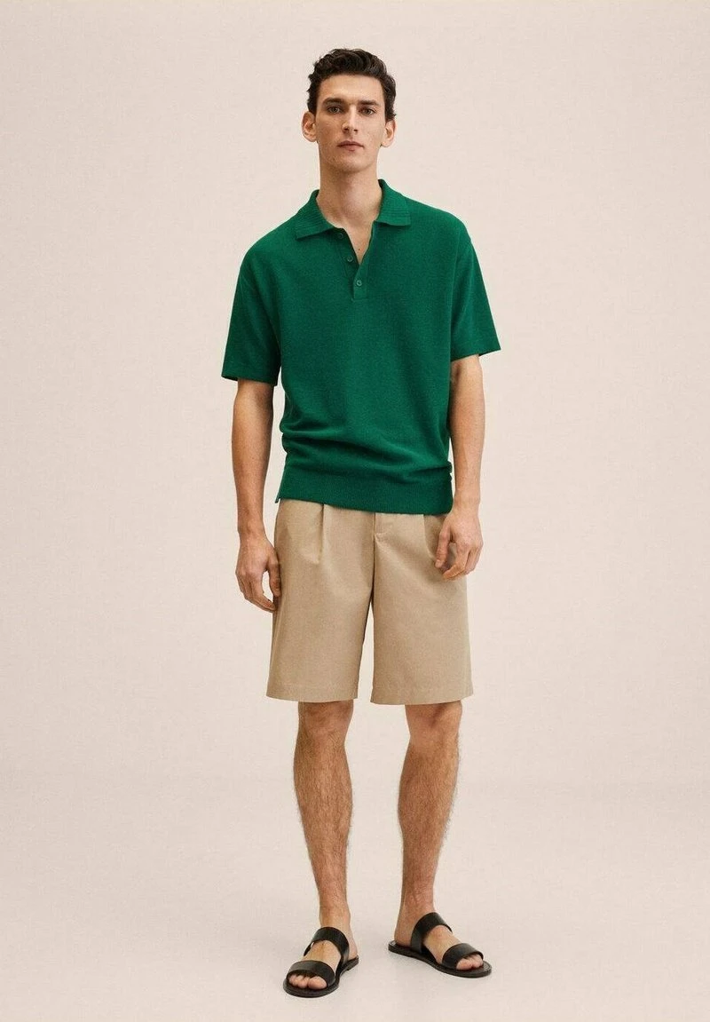 Mango Herren Poloshirt - émeraude 4 Mango Herren Poloshirt - émeraude – Bild 2