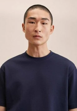 Mango KIMI - T-Shirt Basic - Bleu Marine Foncé | Herren -Mango Populaire Boutique 4980c99b904a42c89edf8c8cb08dd597