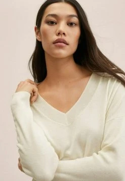 Mango LOMBIA - Strickpullover - Off White | Damen -Mango Populaire Boutique 49a67328f3a041399dd2597a68bcd759