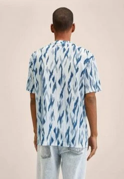 Mango HIPPA - T-Shirt Print - Bleu | Herren -Mango Populaire Boutique 49ede40966614e95b31838551a9b66d2