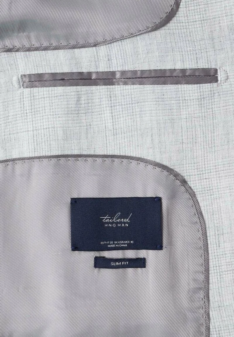 Mango Herren MIAMI - Sakko - Hellgrau Meliert 10 Mango Herren MIAMI - Sakko - Hellgrau Meliert – Bild 8