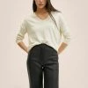 Mango LOMBIA - Strickpullover - Off White | Damen -Mango Populaire Boutique 4a9a2783cfdc4487b846bfd22e36c9f6