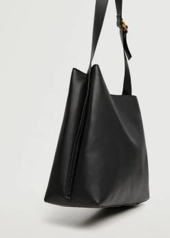 Mango LOGO - Shopping Bag - Noir | Damen -Mango Populaire Boutique 4ab07f5dc215415e833d7bc238a2fdfc
