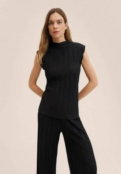 Mango JUNGLA A - Top - Black | Damen