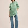 Mango Damen FRESIA - Hemdbluse - Vert -Mango Populaire Boutique 4c5b228c24e04a629ffa8f34754a2023