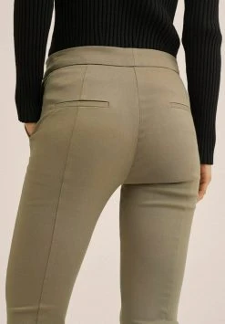 Mango Stoffhose - Kaki | Damen -Mango Populaire Boutique 4c711fcc73e640199b8c655a34cfa303
