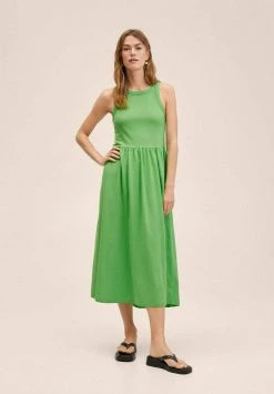 Mango SANDO - Strickkleid - Green | Damen